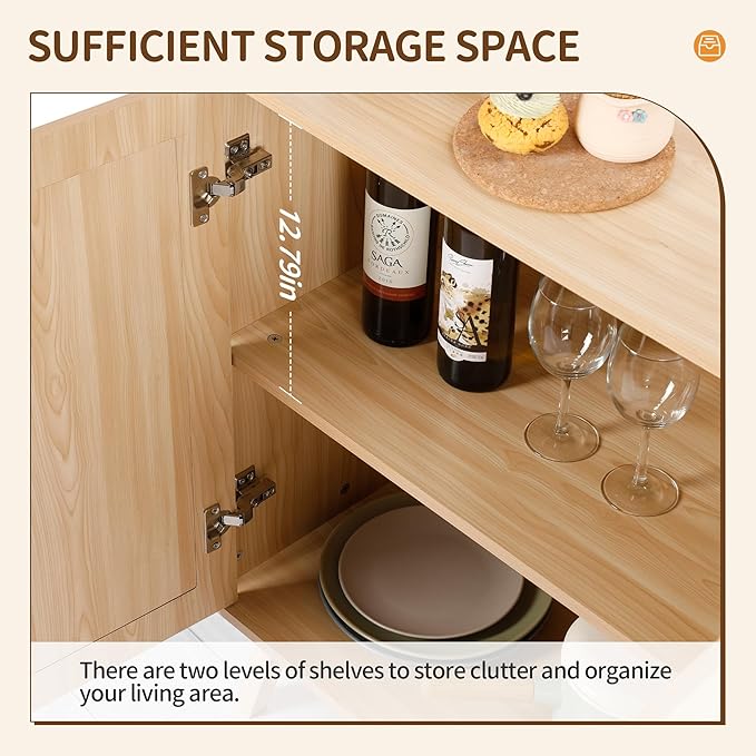 Rengue Sideboard Buffet Cabinet - Image 8