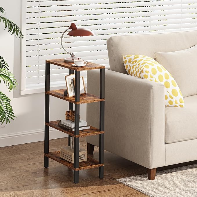 TUTOTAK Small Side Table, Narrow End Table, Skinny Sofa Table, Slim Nightstand - Image 6