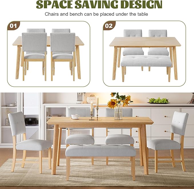 Ball & Cast 6 Piece Dining Room Table Set - Image 8