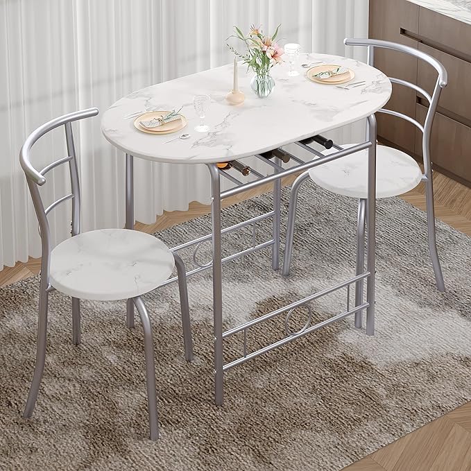 VECELO 3-Piece Dining Table Set - Image 2
