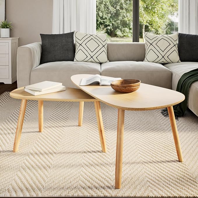 vidaXL Nesting Coffee Table 2 pcs, Side Tables - Image 4
