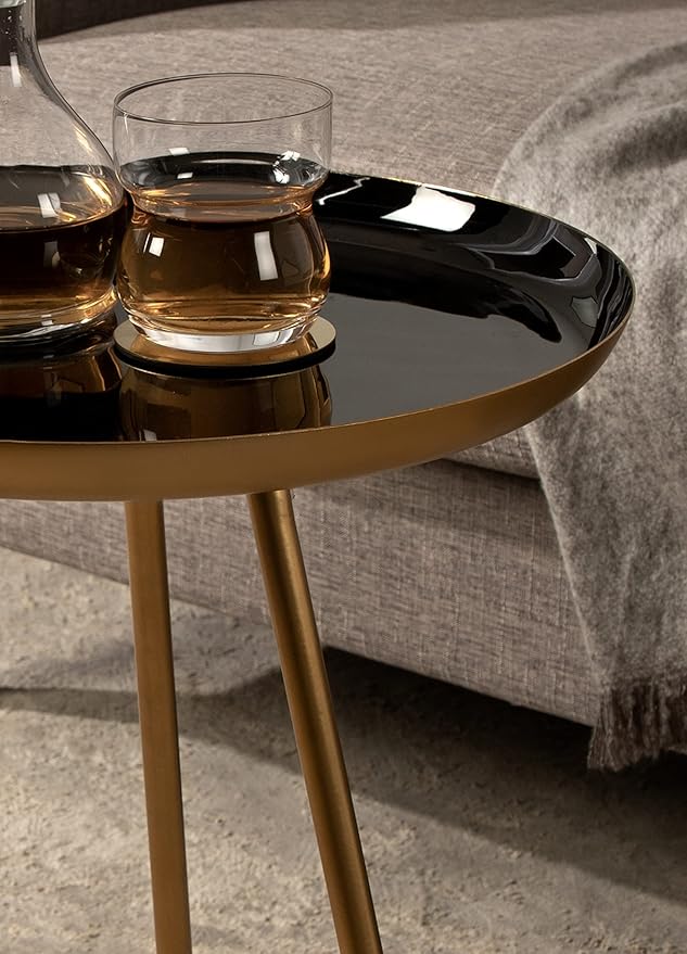 Kate and Laurel Laranya Round Metal Side Table - Image 4