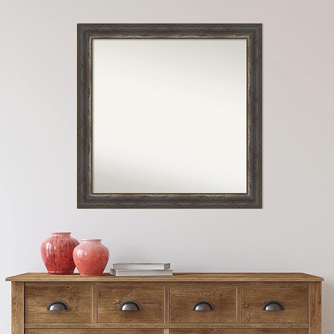 Amanti Art Brown Bathroom Mirror - Image 6