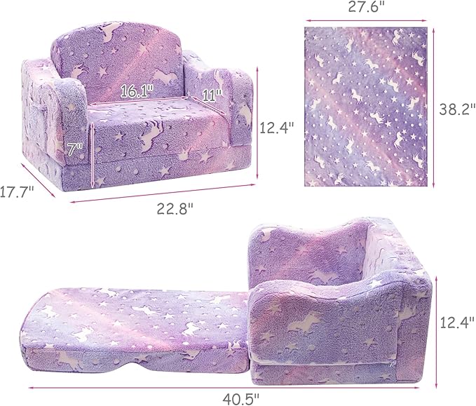 Comfy Toddler Couch and Chair for Kids - Image 2
