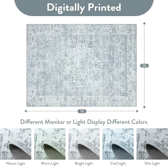 LIVEBOX Washable Area Rug 5x7 Rugs - Image 2
