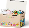 80L Large Toy Storage Box with Lid, Large Toy Box Chest by Unknown