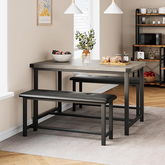 Dining Table Set for 4, Kitchen Table by SLEKVERSA
