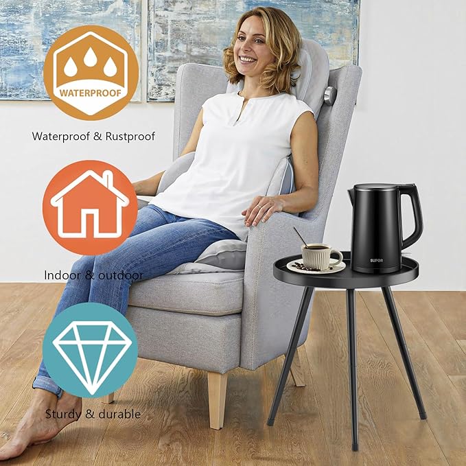 Stylish Round End Table - Image 5