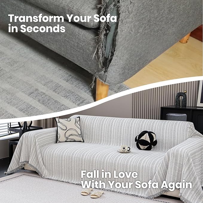 Nobildonna Sofa Cover Washable Soft Thicken Chenille Couch Cover - Image 5