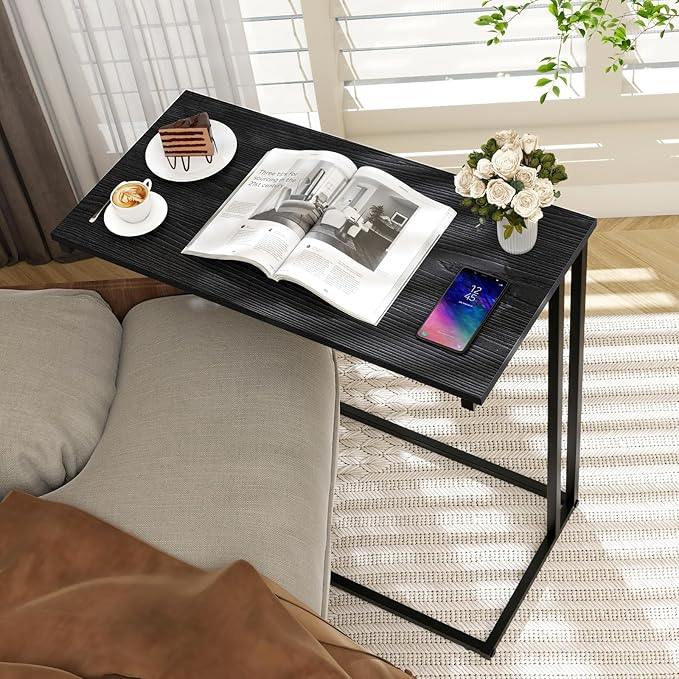 C-Shaped Side Table, Modern End Table - Image 6