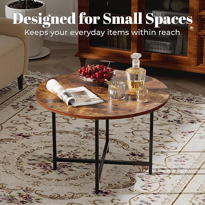 Round Coffee Table, Small Coffee Tables - Image 3