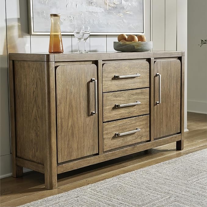 Signature Design by Ashley Cabalynn Farmhouse Glazed 2-Door Dining Server - Image 2