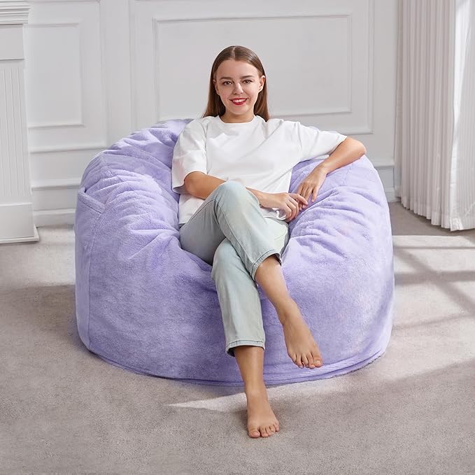Hobestluk 3FT Bean Bag Chairs for Adults Large Beanbag Chair by YourHomeDeservesMore