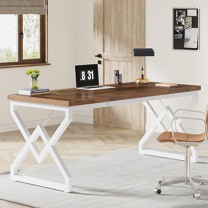 Tribesigns 63 Inch Executive Desk, Large Office Desk by Tribesigns