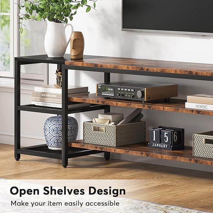 Tribesigns 78 Inch TV Stand for TVs up to 85 Inch, Media Entertainment Center - Image 4