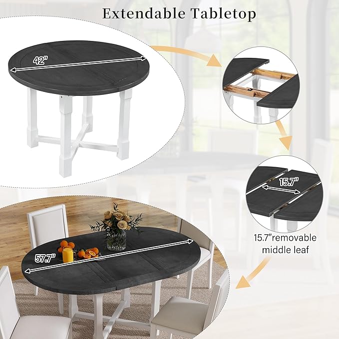 Ball & Cast 5 Pieces Dining Table Set - Image 7