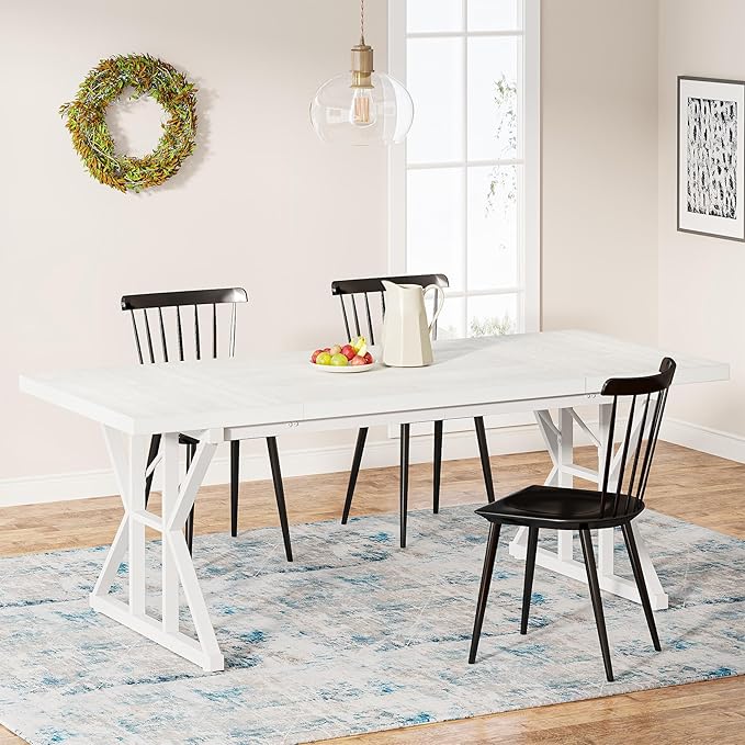 Tribesigns Farmhouse Dining Table by Tribesigns