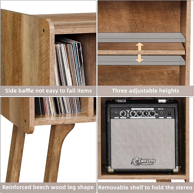 Lerliuo Record Player Stand - Image 5