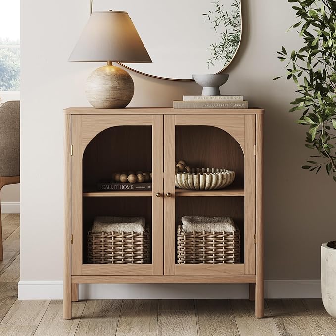 Nathan James Mason Modern Farmhouse Storage Cabinet, Free Standing Accent by NathanJames