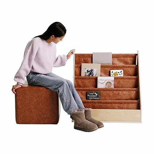 Factory Direct Partners Rustic Kid Birch Sling Book Display; Distressed Faux - Image 4