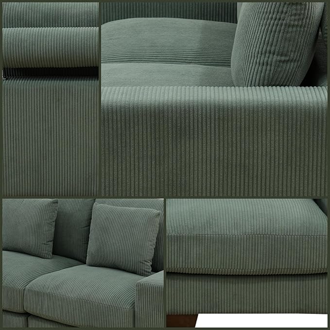 Sectional Couches for Living Room, Loveseat Sofa Comfy Cloud Couch - Image 6