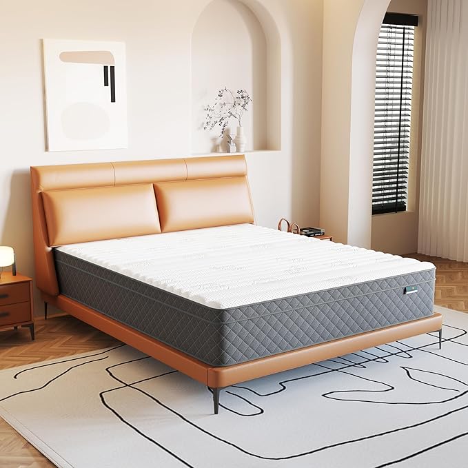 Firm Queen Mattress, 12 Inch Queen Bed Mattress in a Box，Cooling-Gel Memory - Image 2