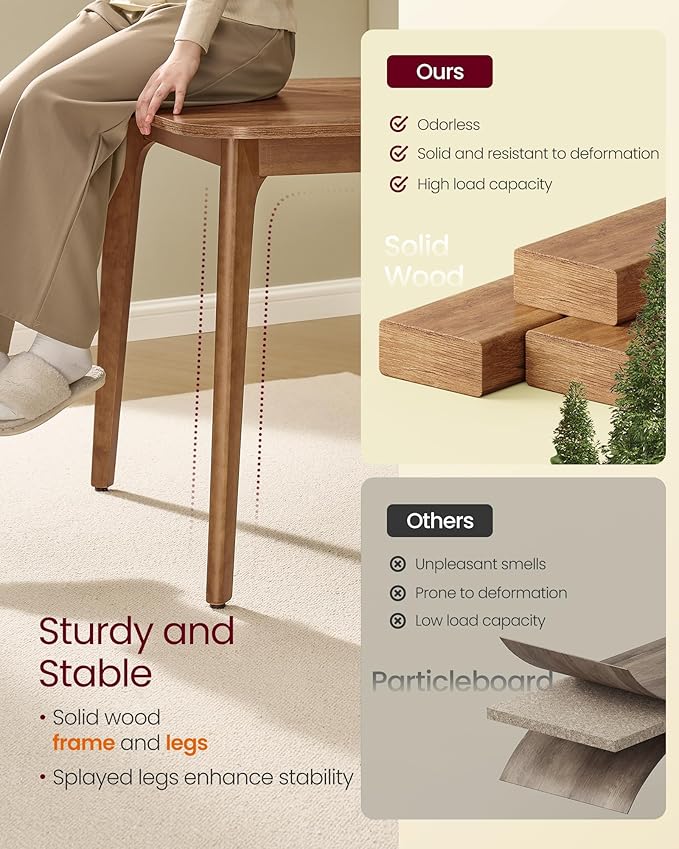 VASAGLE Dining Table for 4/6/8, Extendable Kitchen Table - Image 3