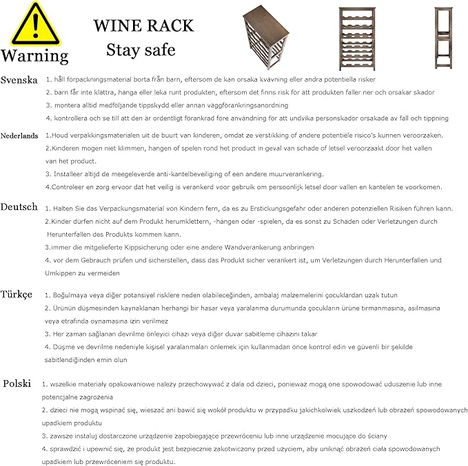 24 Bottles Floor Wine Rack - Image 7
