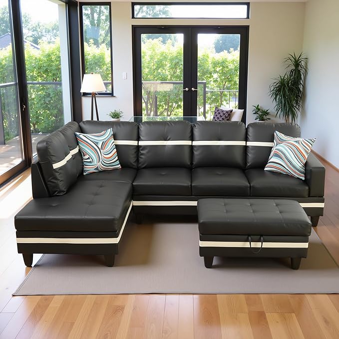 103.5" Oversized Sectional Couch, L Shaped Couch - Image 3