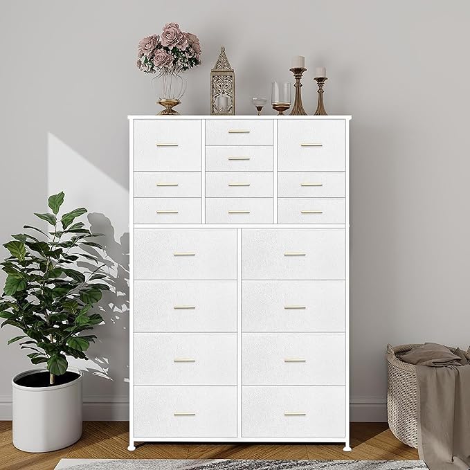 Large Dresser for Bedroom with 18 Drawers, Tall Fabric Storage Cabinet - Image 7