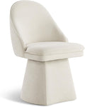 Swivel Dining Chairs Modern Desk Chair Upholstered Linen Fabric Side Chair by Kislot