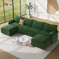Vesgantti 142" U Shaped Sectional Couch, Comfy Cloud Modular Sectional Sofa by Vesgantti