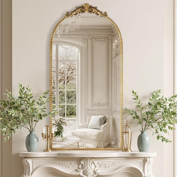 Antique Gold Vintage Wall Mirror 24"x48" - Image 6