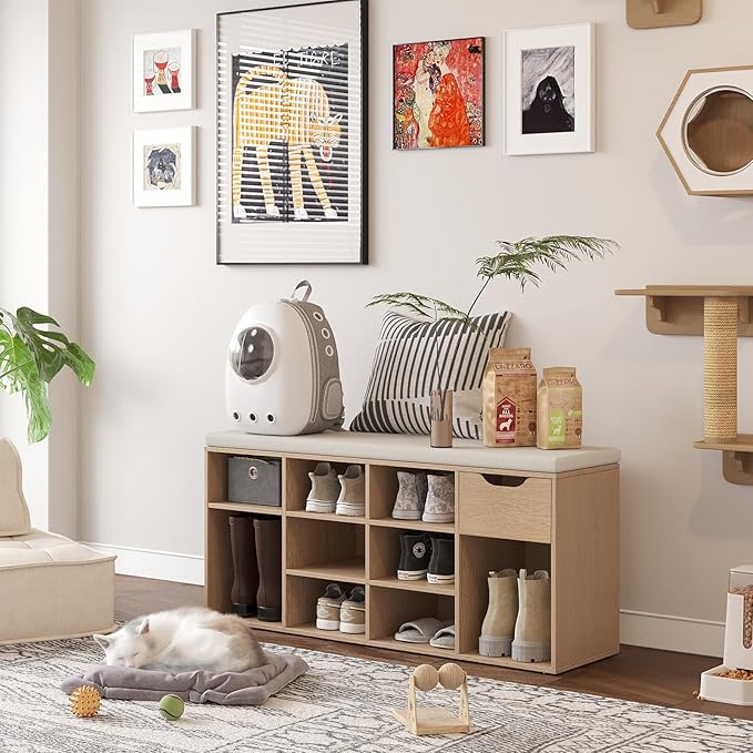 DINZI LVJ Shoe Storage Bench - Image 2