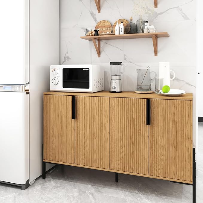 4 Doors Sideboard Buffet Cabinet - Image 3