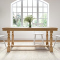 Bush Furniture Rectangular Dining Table, 67 inch Squire Trestle, Farmhouse Decor by BushHome