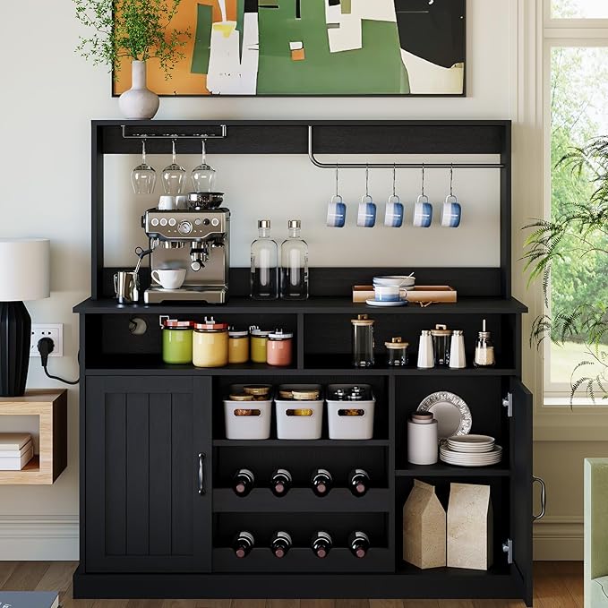 47" Farmhouse Buffet Sideboard Cabinet by Garvee