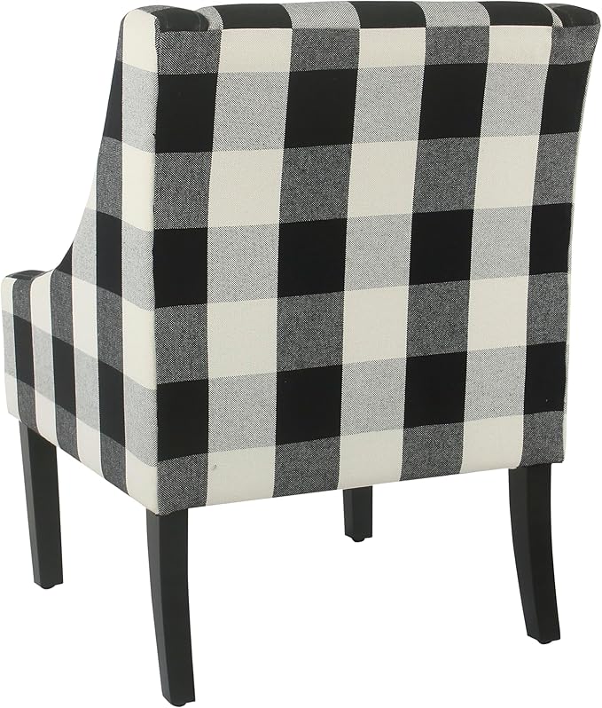 Homepop Home Decor | Upholstered Swoop Arm Accent Chair | Accent Chairs - Image 5