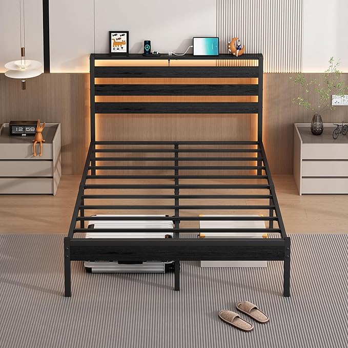 14 Inch Classic Metal Platform Bed Frame-Full Size Bed Frame - Image 8