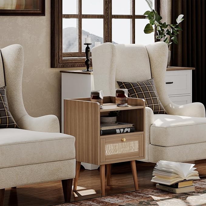 Night stand Set of 2, Bedside Tables - Image 6