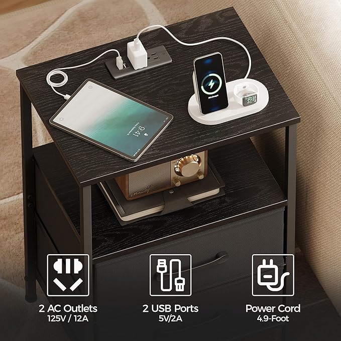 Nightstands Set of 2, Night Stand - Image 5