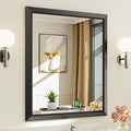 36x30 Inch Black Bathroom Mirror by Briivuemodernmirrors