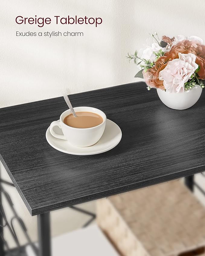 VASAGLE Kitchen Shelf on Wheels, Serving Cart - Image 6