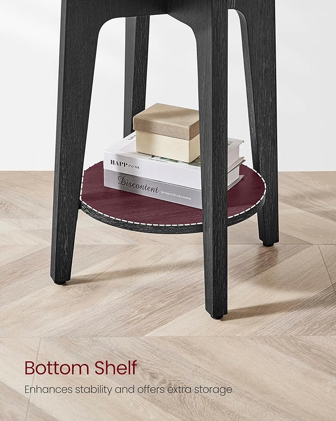 VASAGLE Side Table, Small Round End Table - Image 8