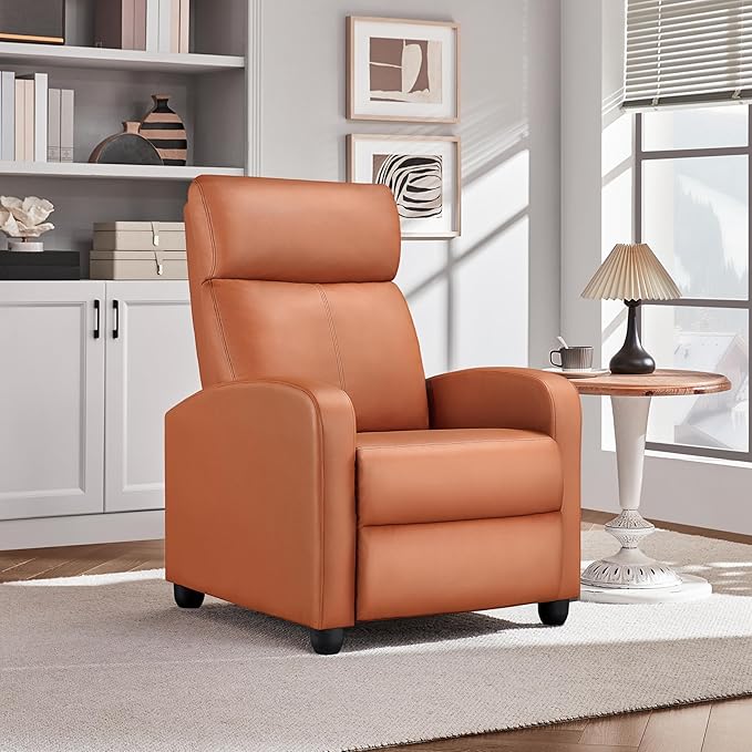 Yaheetech Recliner Chair PU Leather Recliner Sofa Home Theater Seating - Image 2