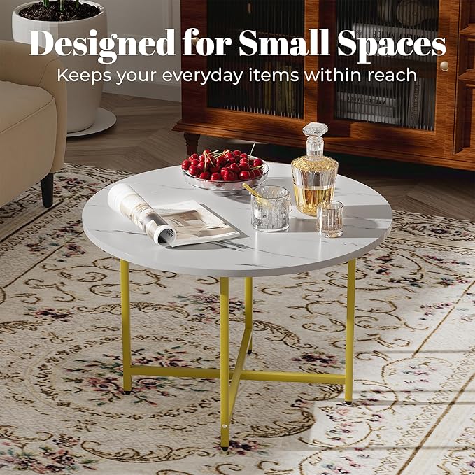 Round Coffee Table, Small Coffee Tables - Image 3