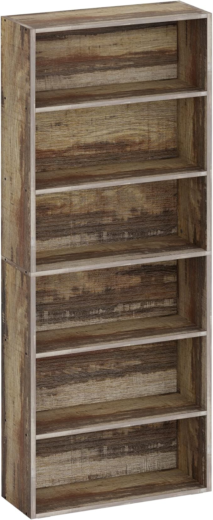 IRONCK Bookshelves and Bookcases Floor Standing 6 Tiers Display Storage Shelves by IRONCK