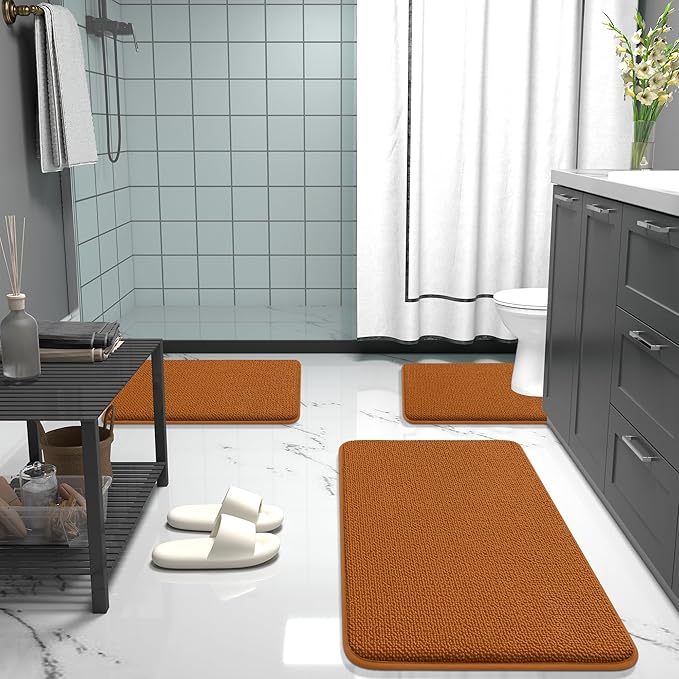 OLANLY Thick Memory Foam Bath Mat Rug 36x24, Extra Soft Absorbent Bathroom Rug - Image 7
