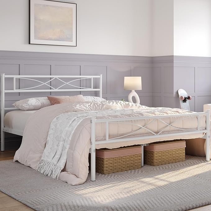 Yaheetech Metal Full Size Bed Frame, Platform Bed Frame, Mattress Foundation - Image 3