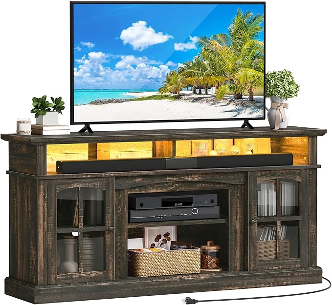 YITAHOME LED Farmhouse TV Stand - Image 7